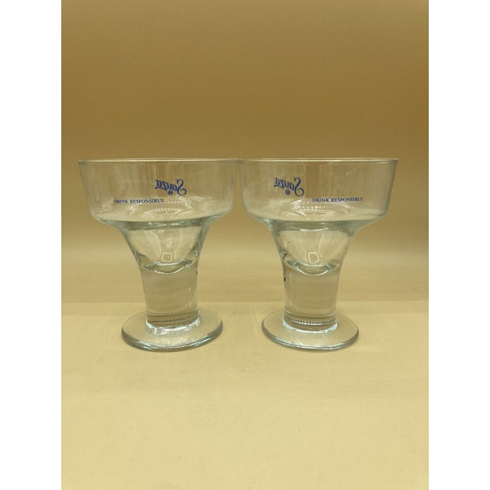 Sauza Tequila Libbey Catalina Margarita Glass LOT 2 Retro MCM Cocktail Barware - Picture 4 of 6